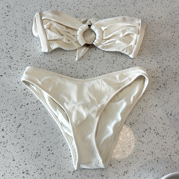 Montce Strapless Ribbed Bikini Set - Picture 1 of 6